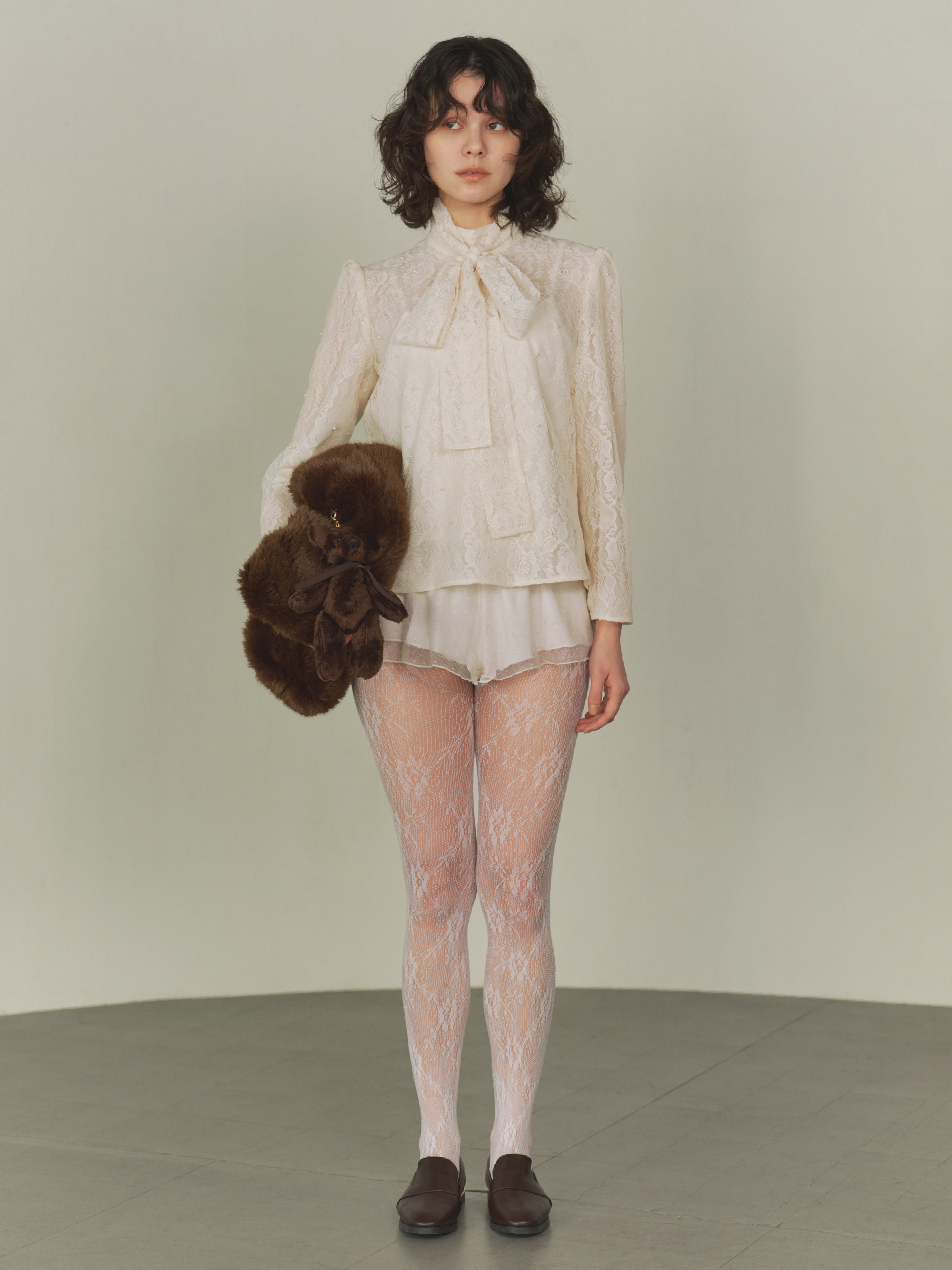 CHIFFON LAYER BLOUSE "pearl"