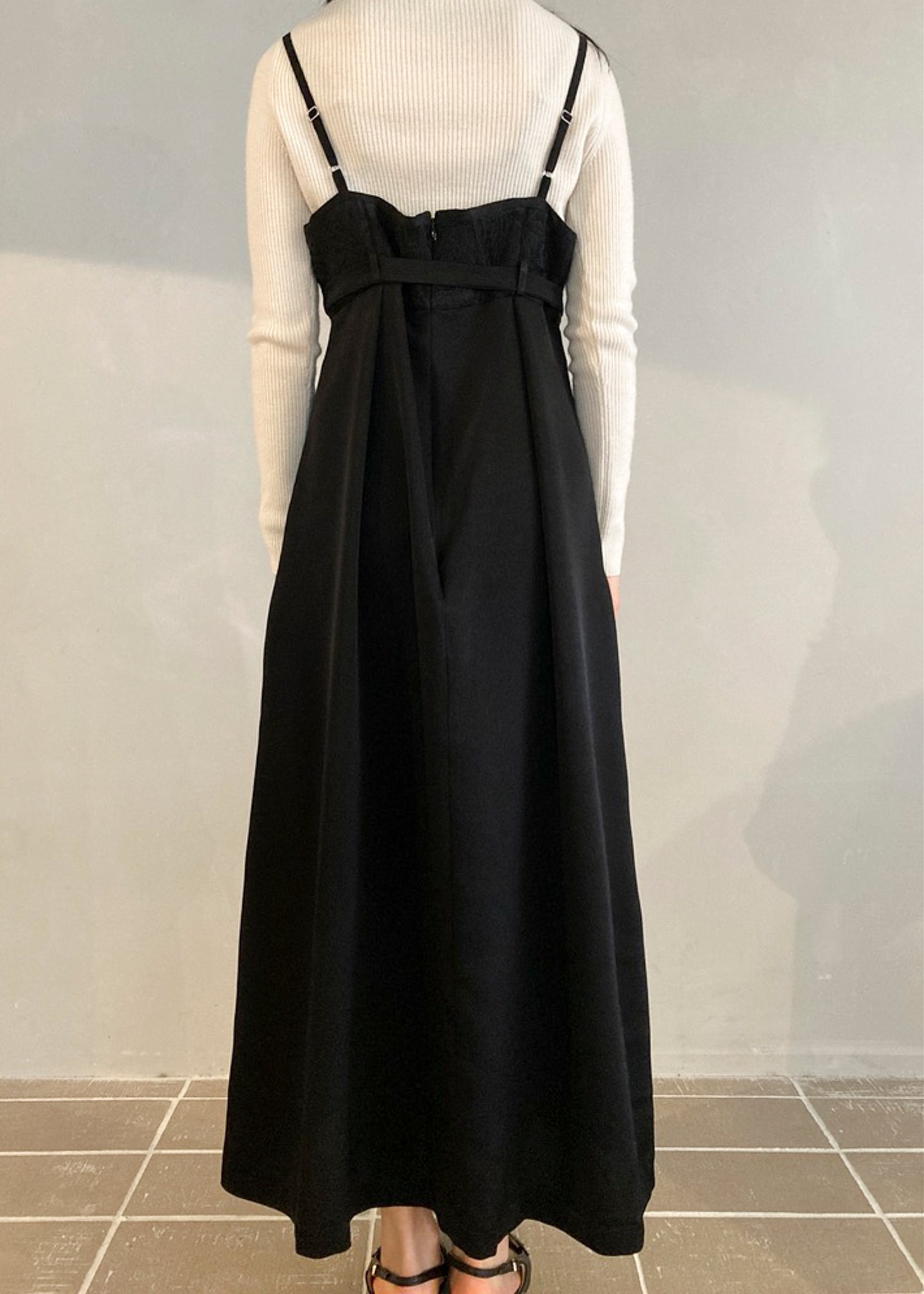 LIGHT BROWN CAMI DRESS