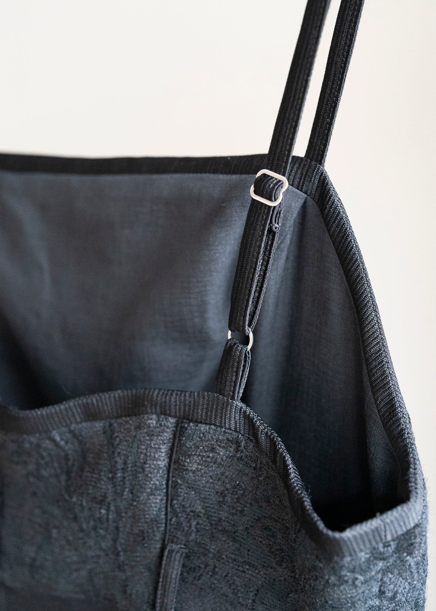 BLACK TASSEL CAMI DRESS