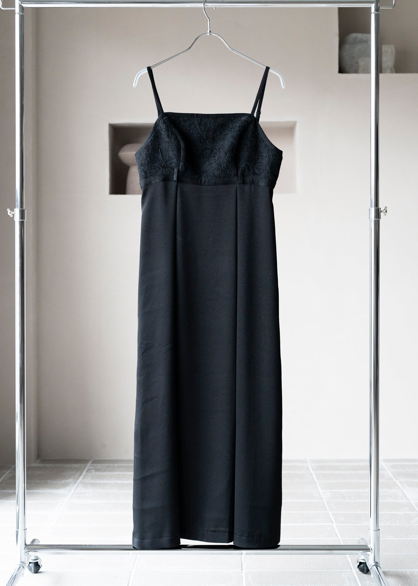 BLACK TASSEL CAMI DRESS