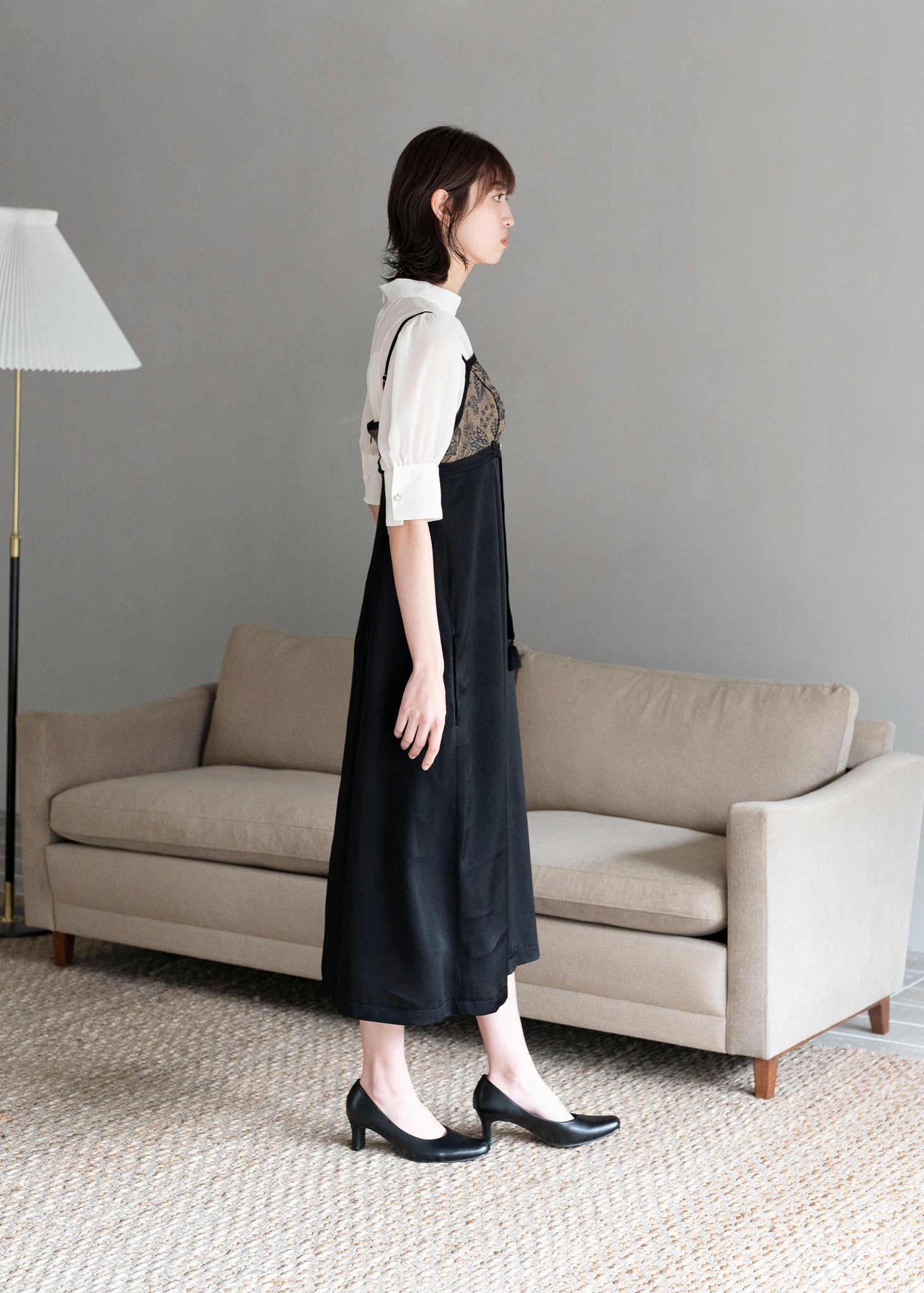 LIGHT BROWN CAMI DRESS