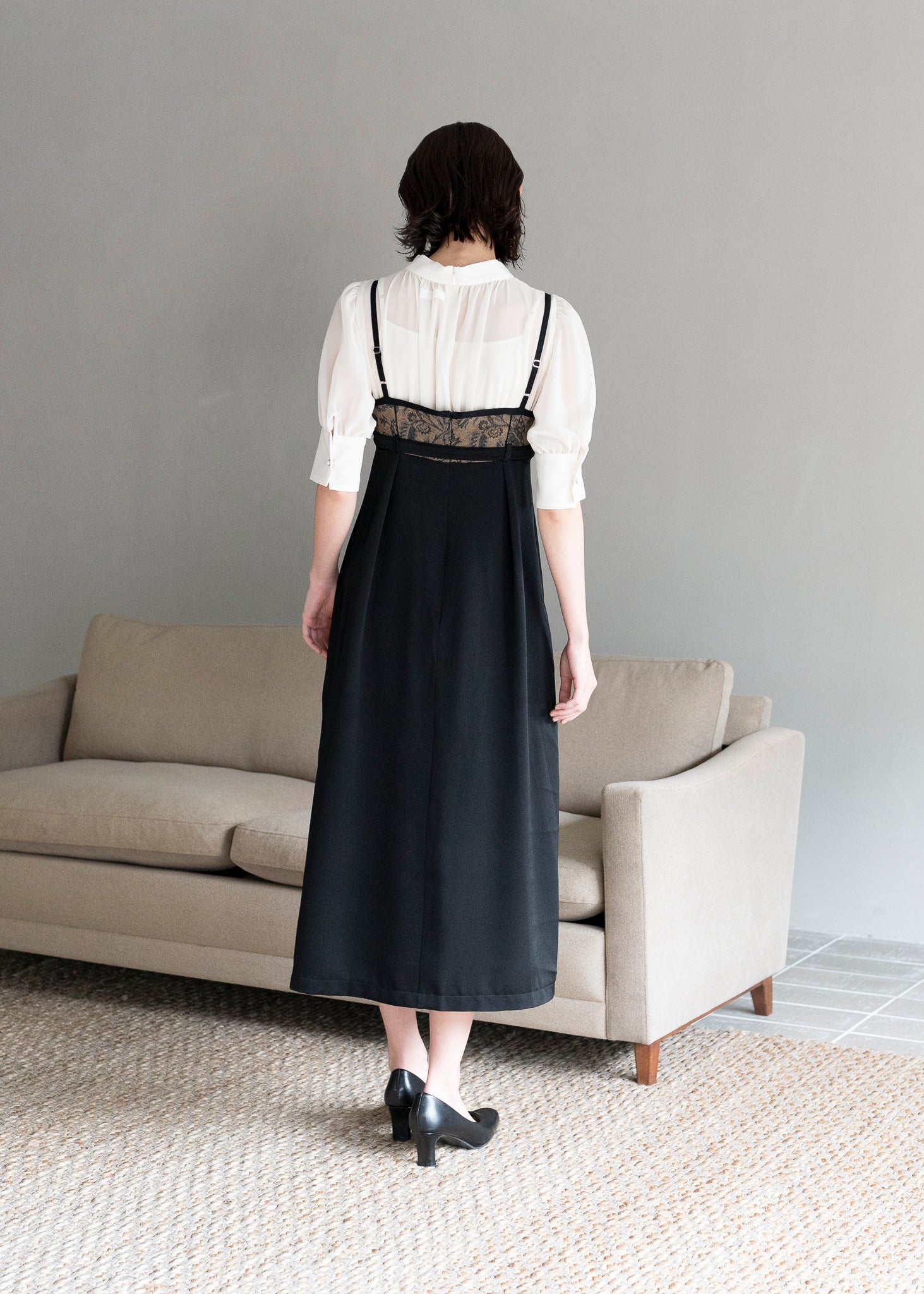 LIGHT BROWN CAMI DRESS