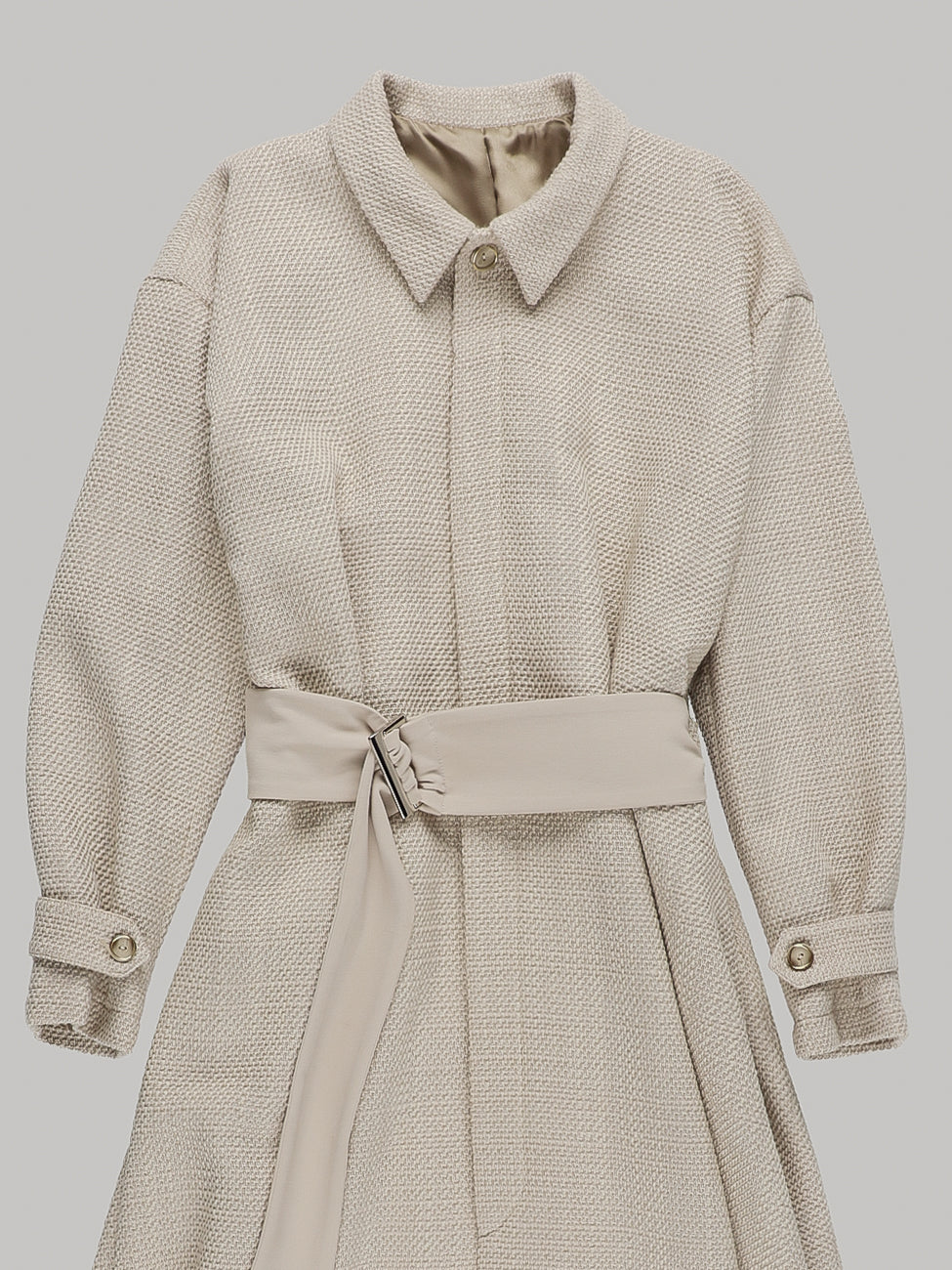 TWEED A-LINE COAT / IV