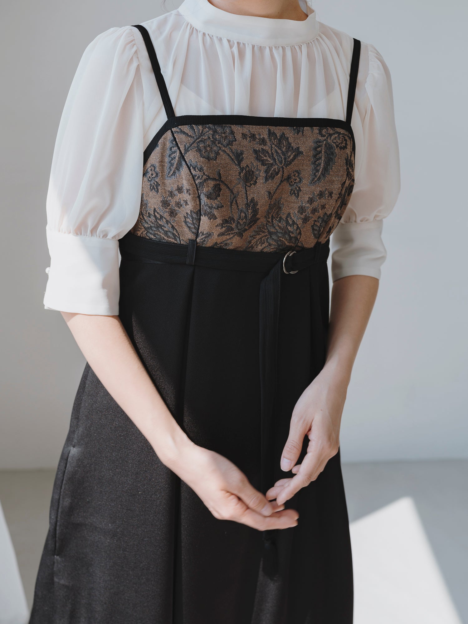 LIGHT BROWN CAMI DRESS