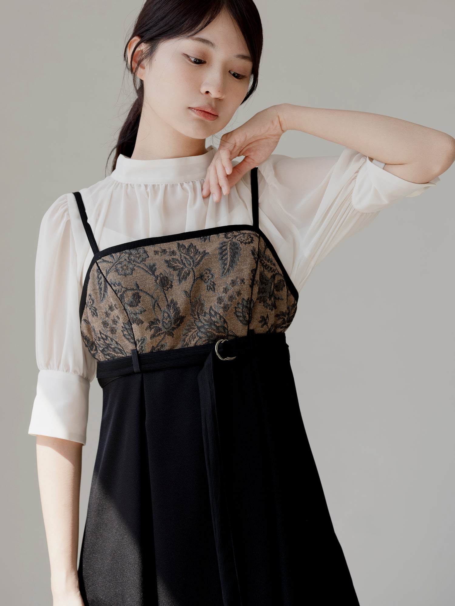 LIGHT BROWN CAMI DRESS