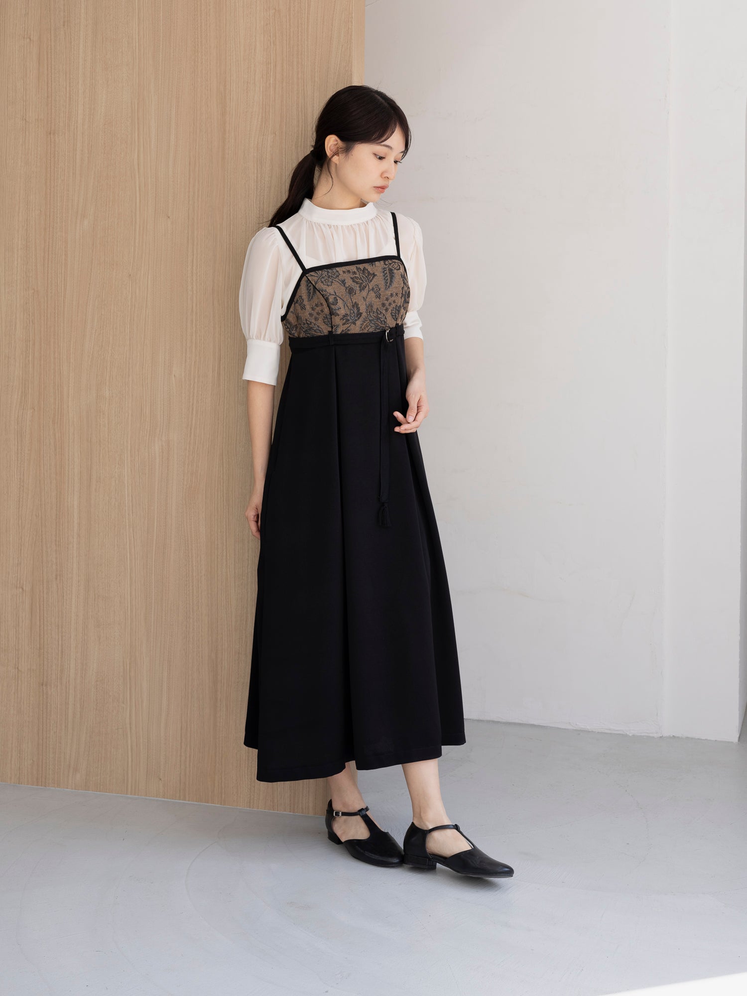 LIGHT BROWN CAMI DRESS