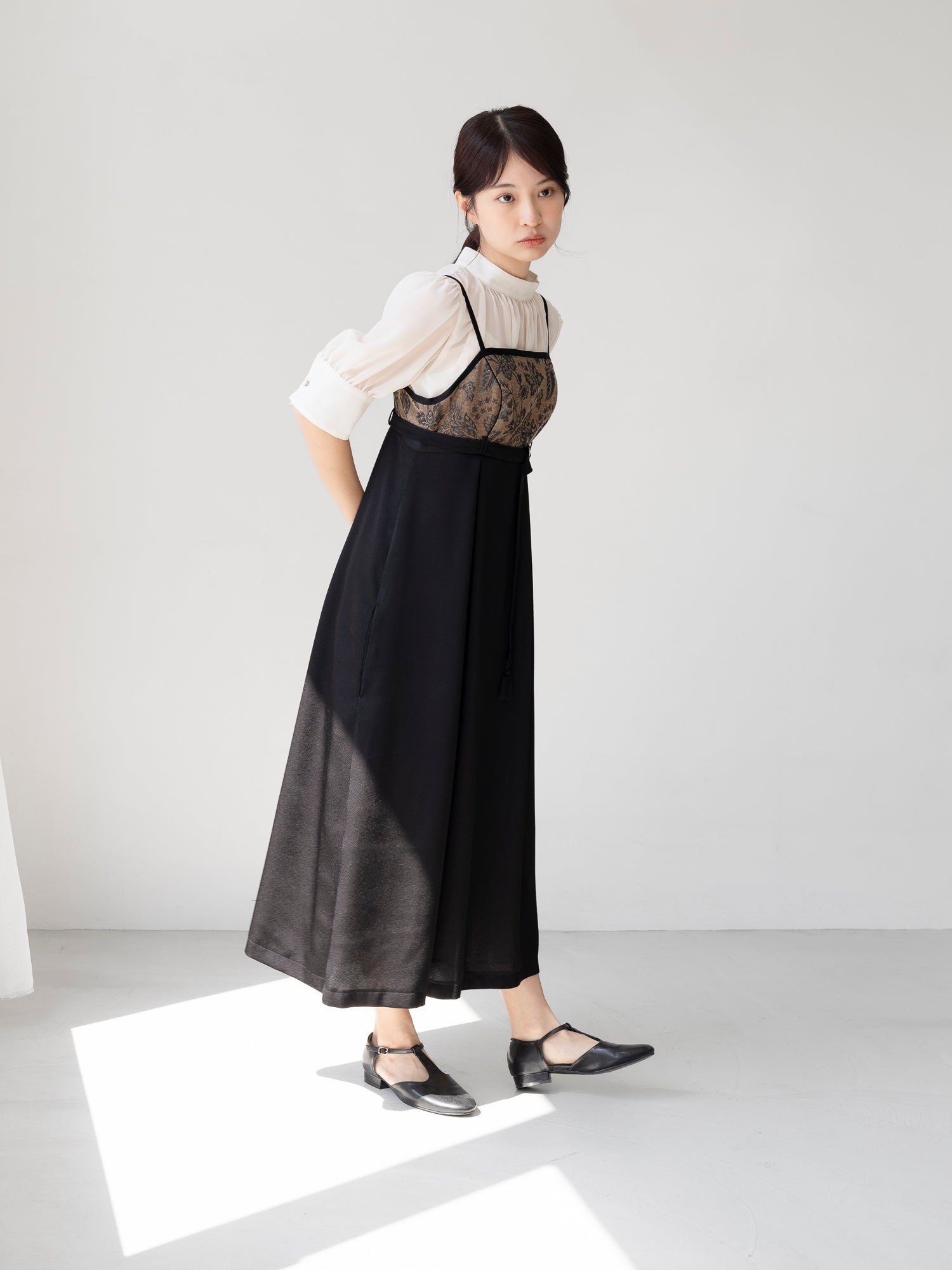 LIGHT BROWN CAMI DRESS