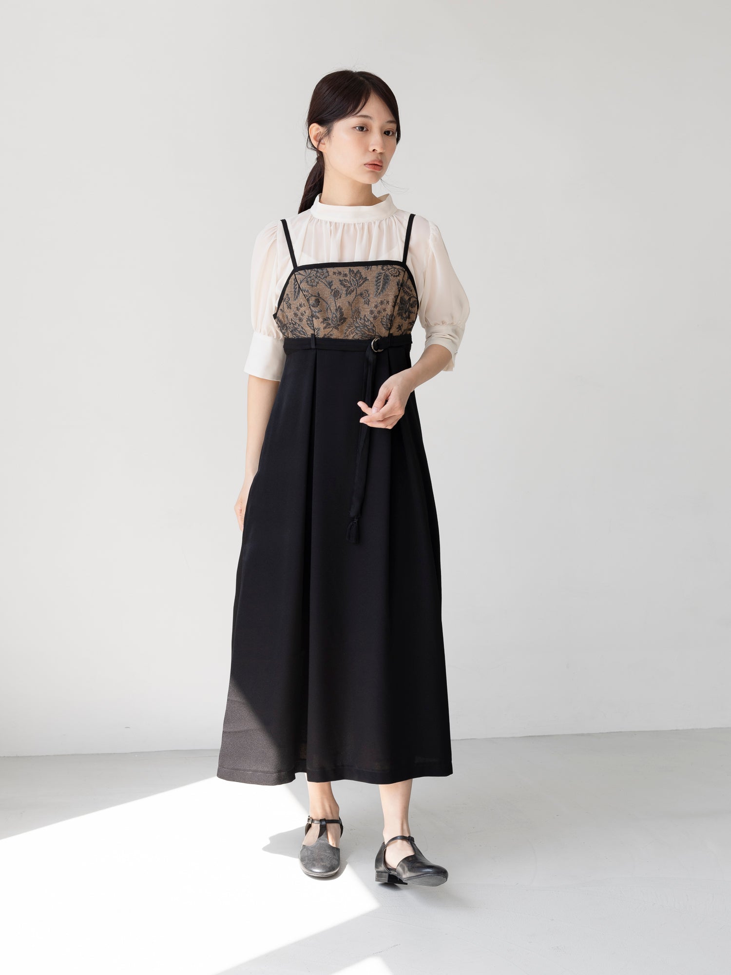 LIGHT BROWN CAMI DRESS