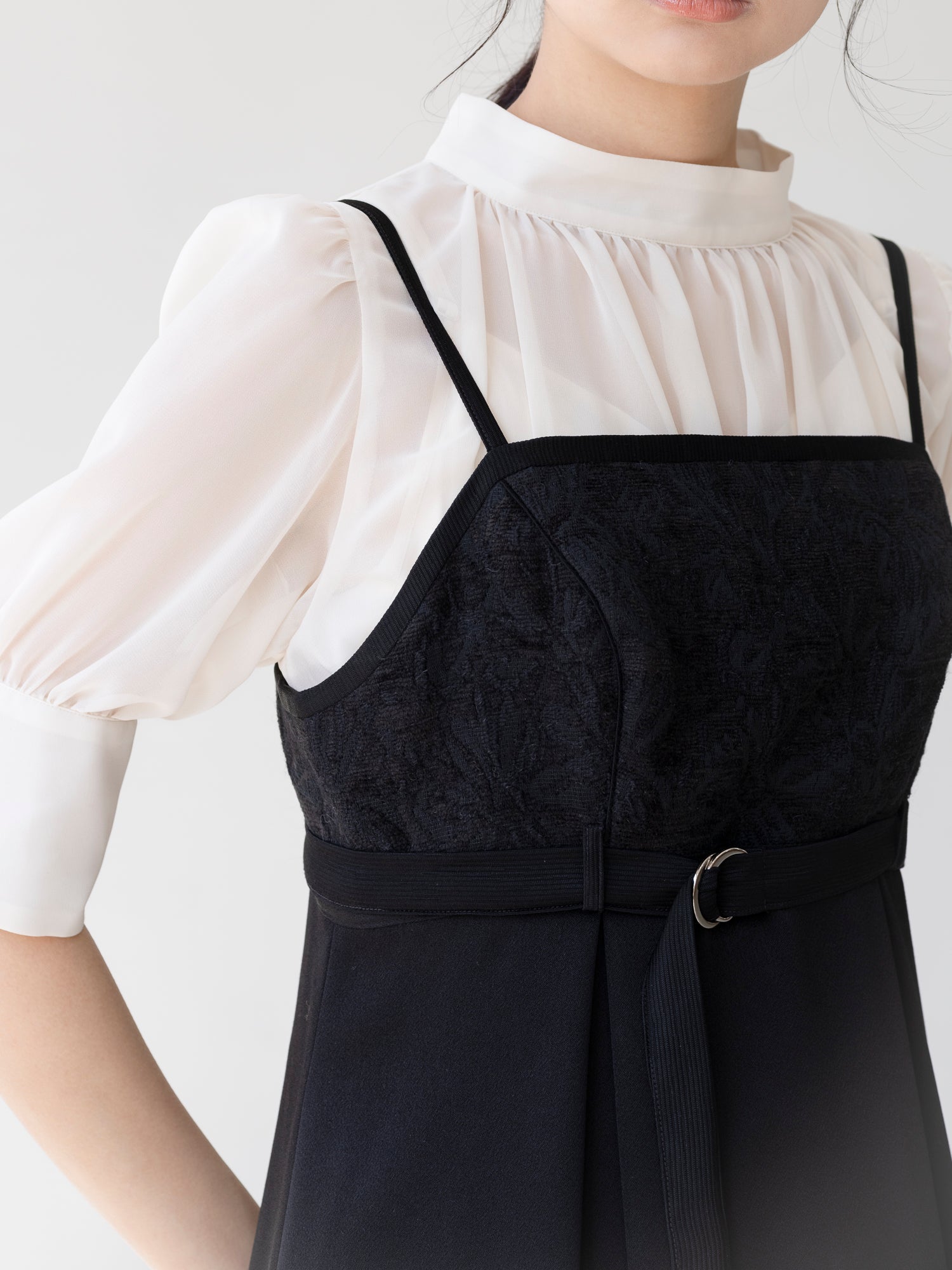 BLACK TASSEL CAMI DRESS