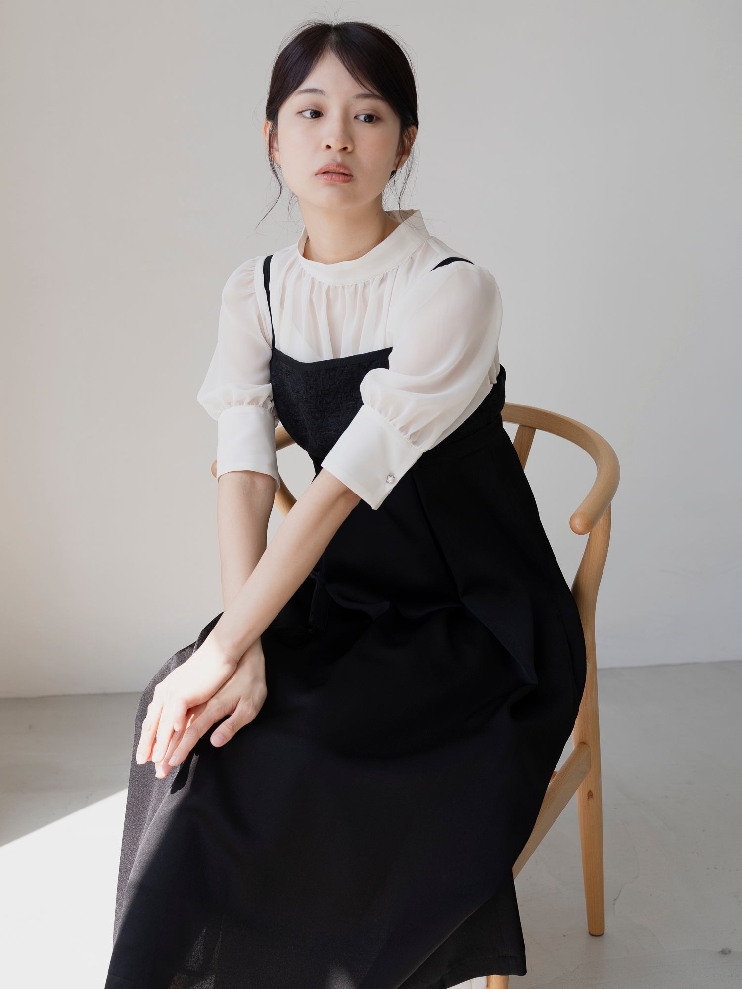 BLACK TASSEL CAMI DRESS