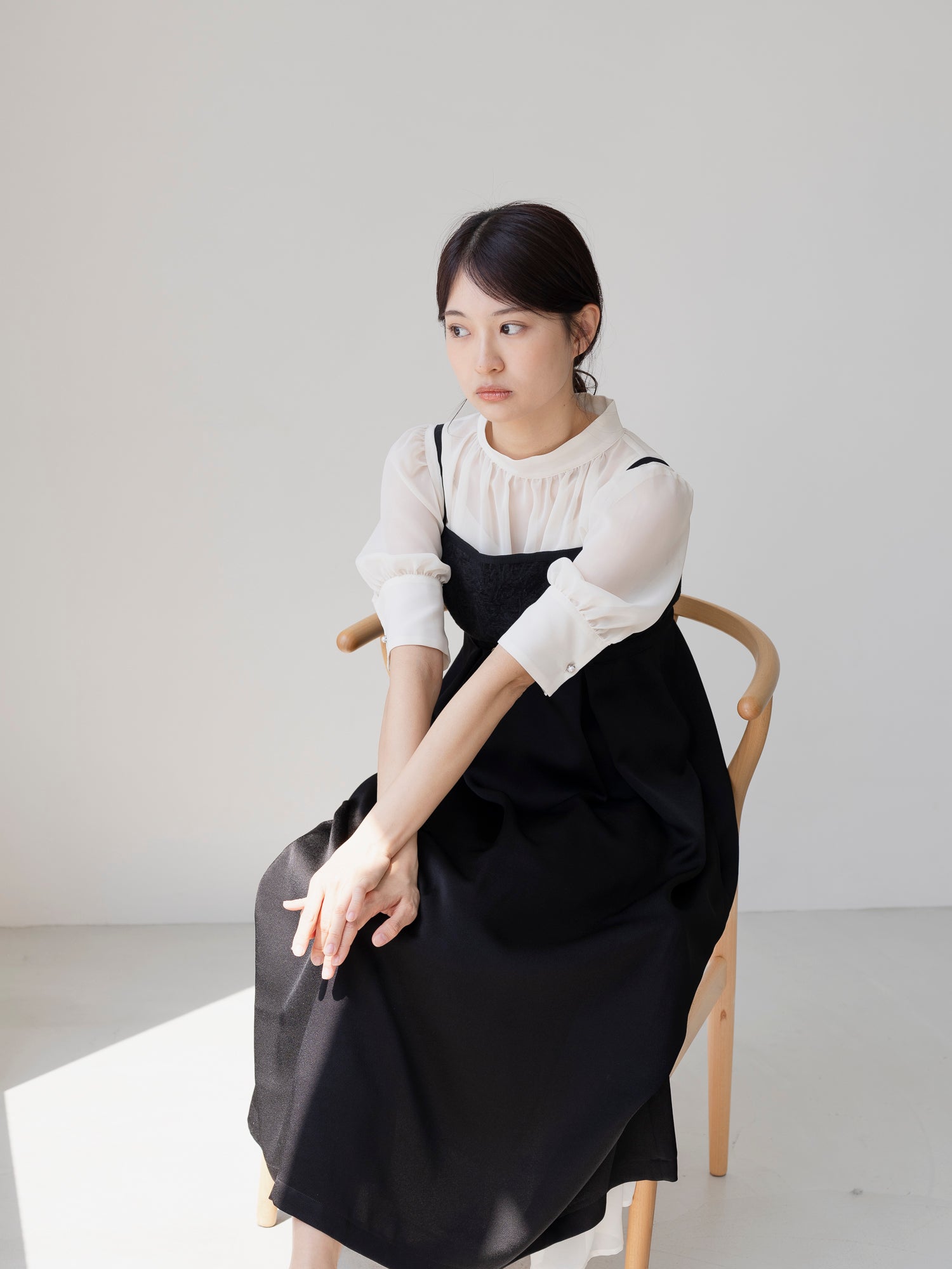 BLACK TASSEL CAMI DRESS