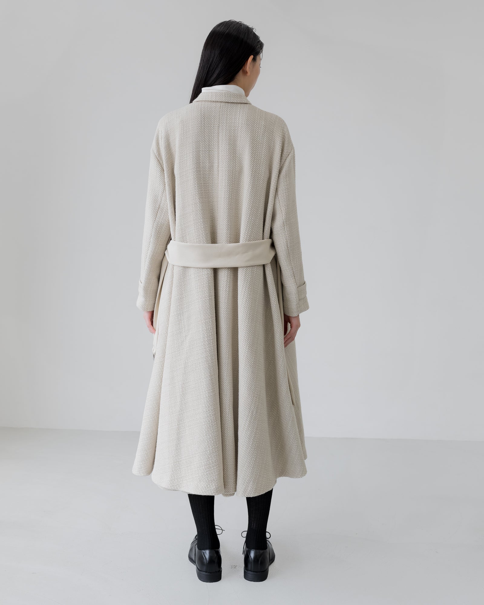 TWEED A-LINE COAT / IV