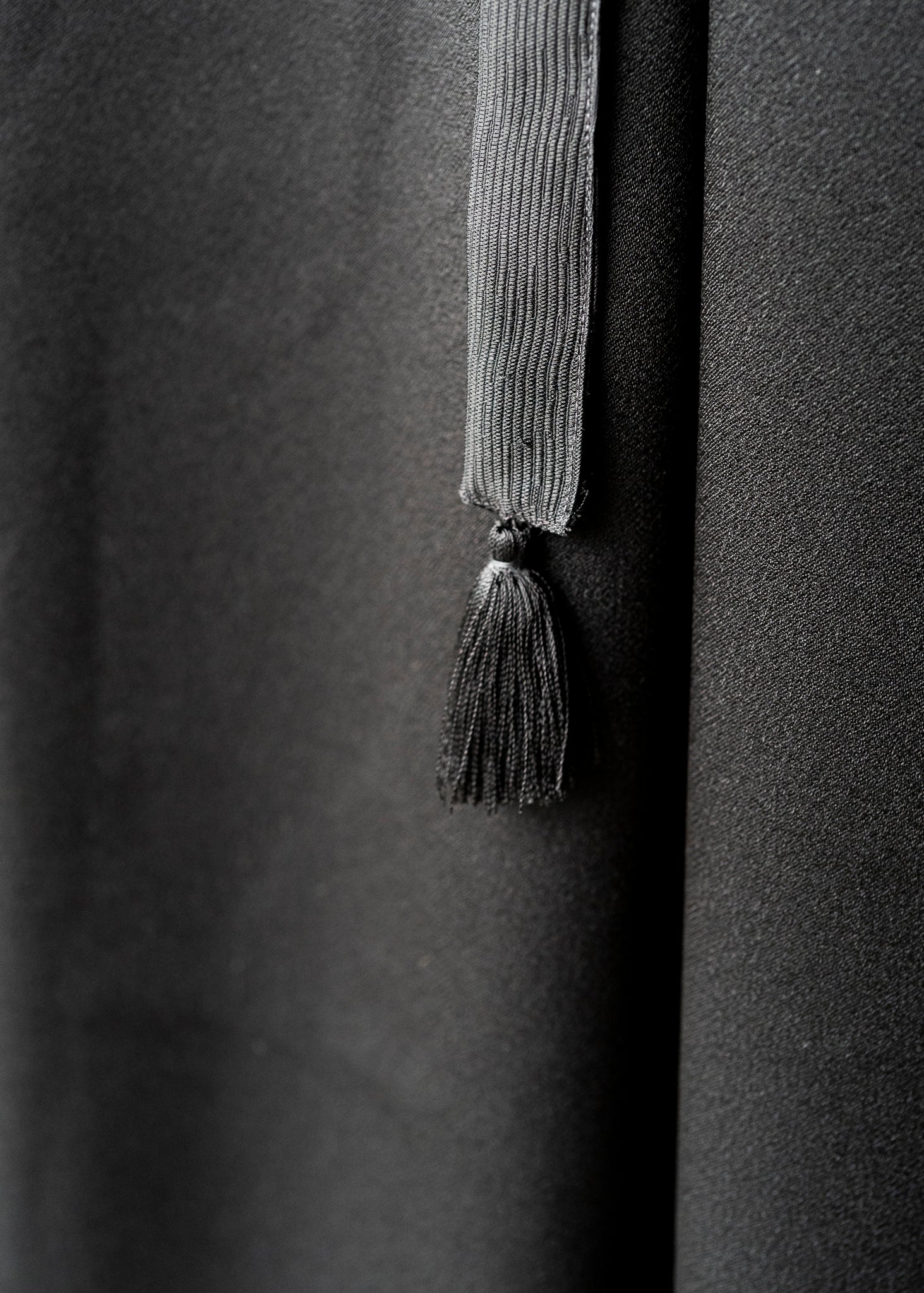 BLACK TASSEL CAMI DRESS