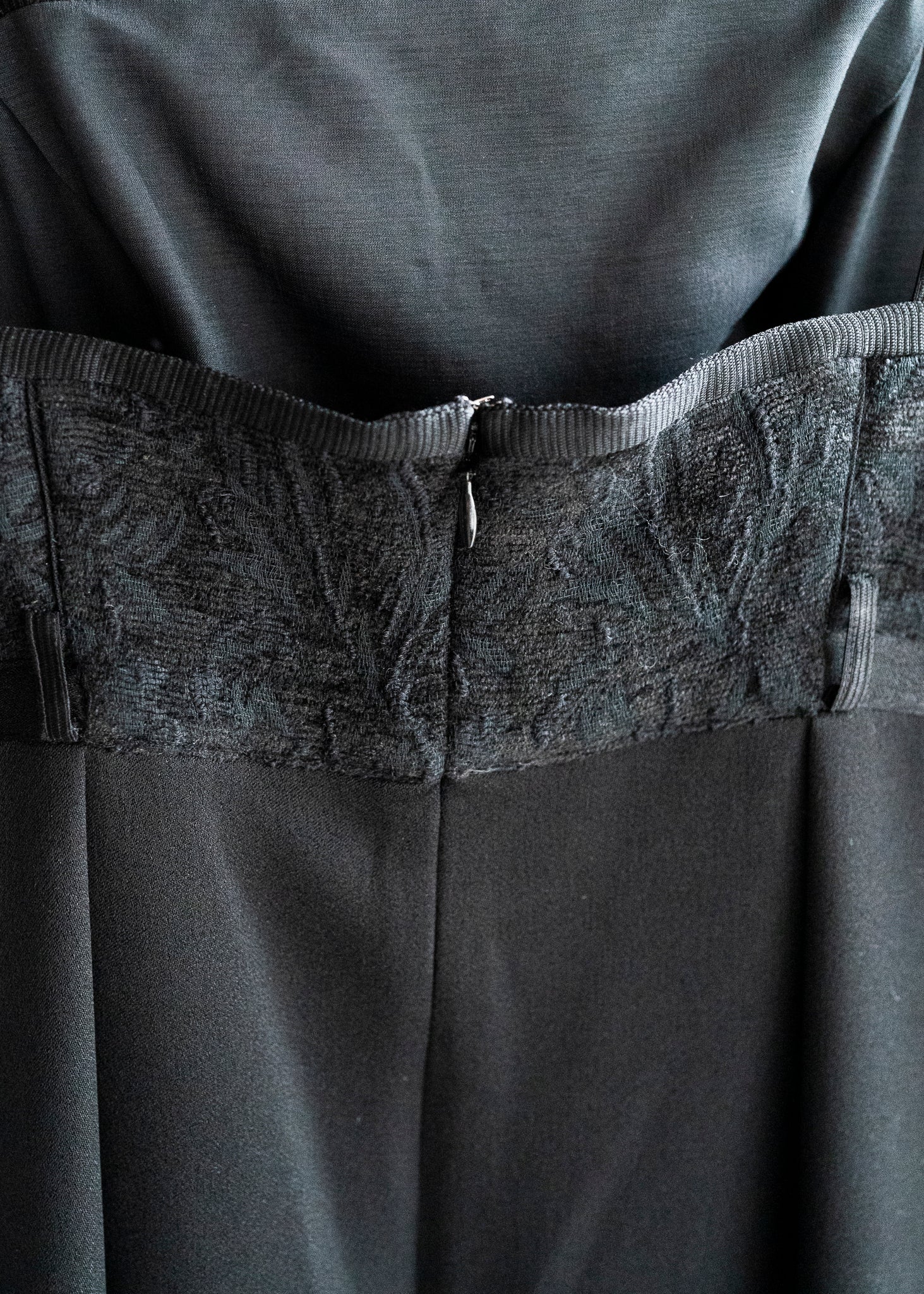 BLACK TASSEL CAMI DRESS