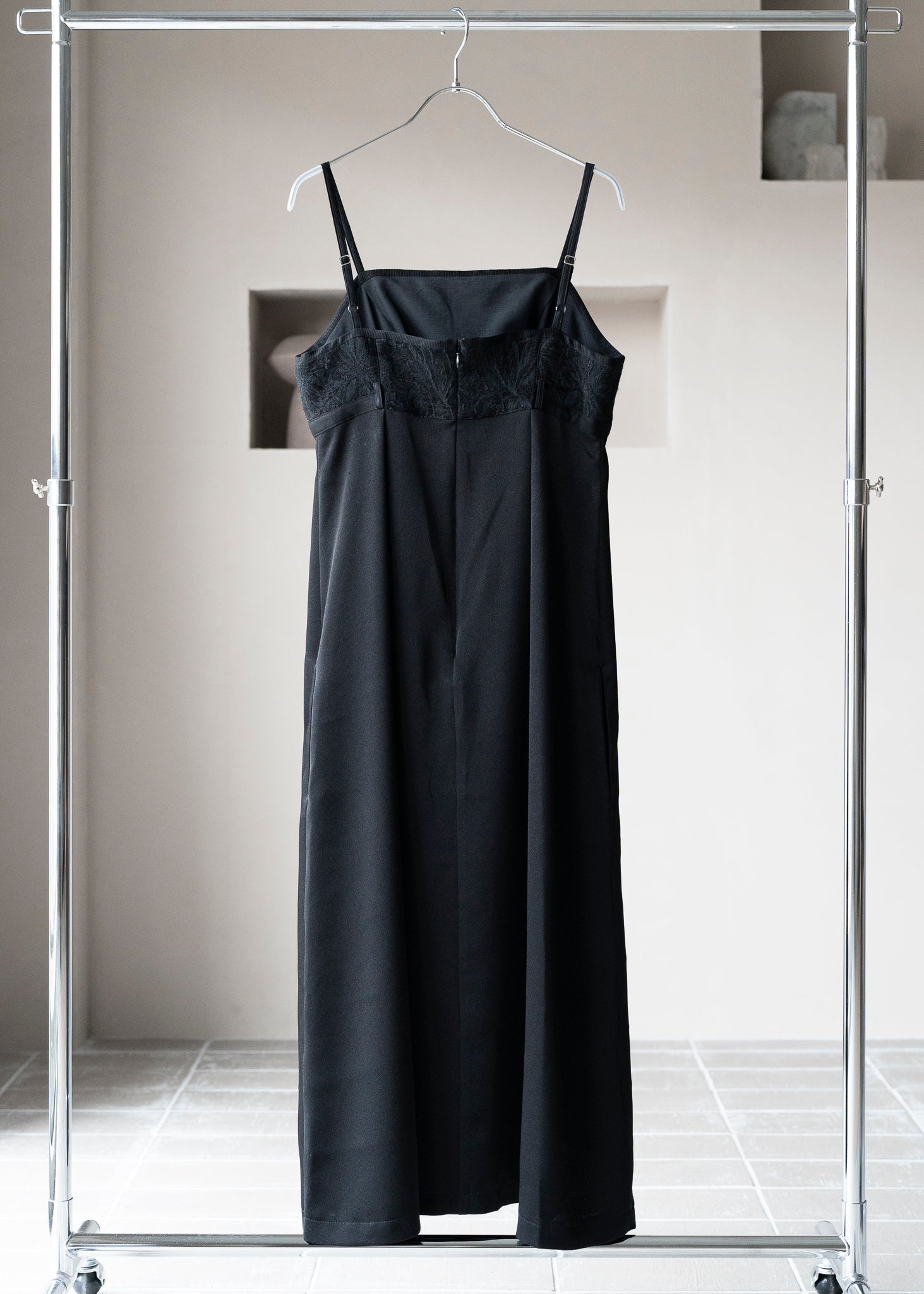 BLACK TASSEL CAMI DRESS