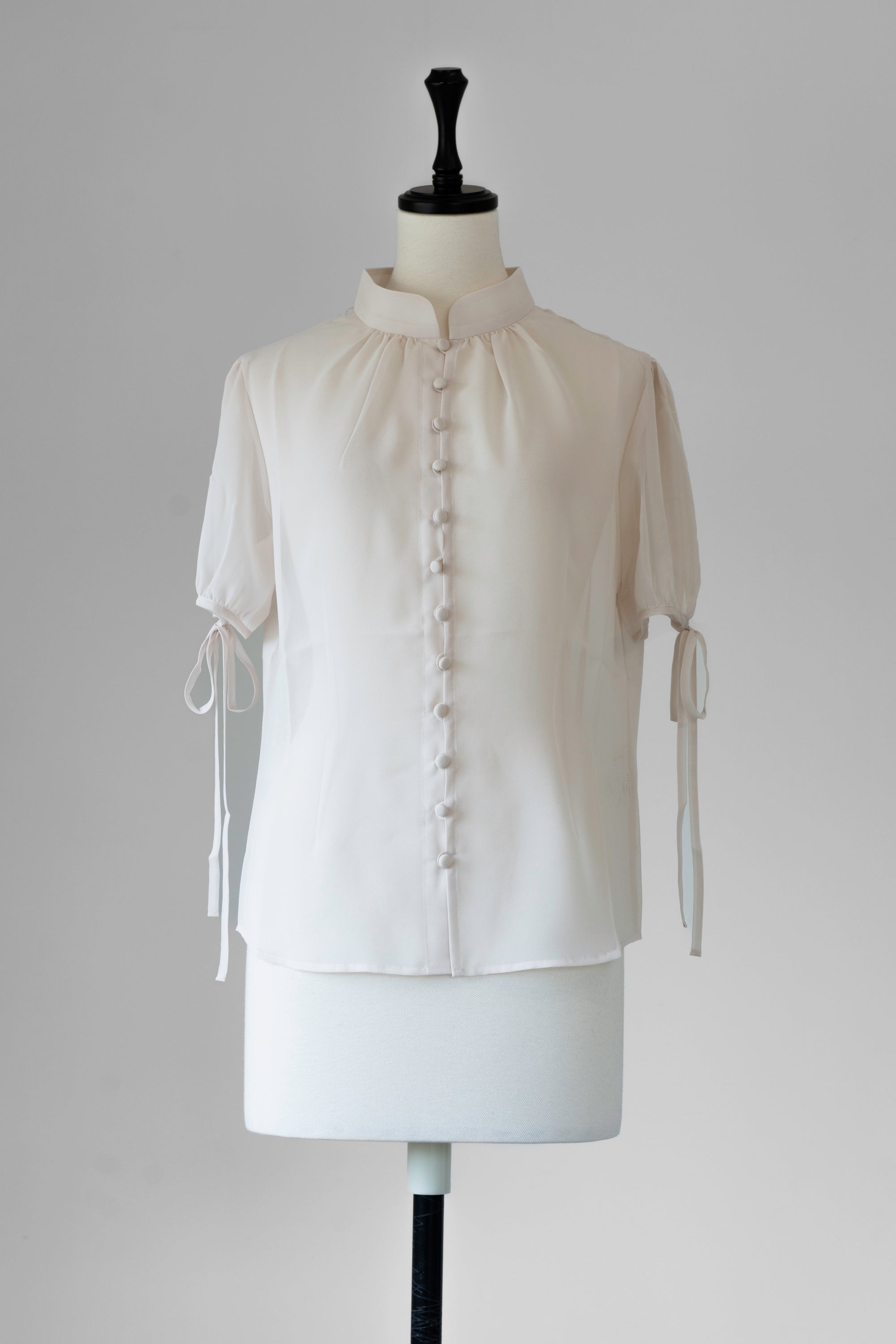 TRANCELUCENT RIBBON BLOUSE "SAMPLE"