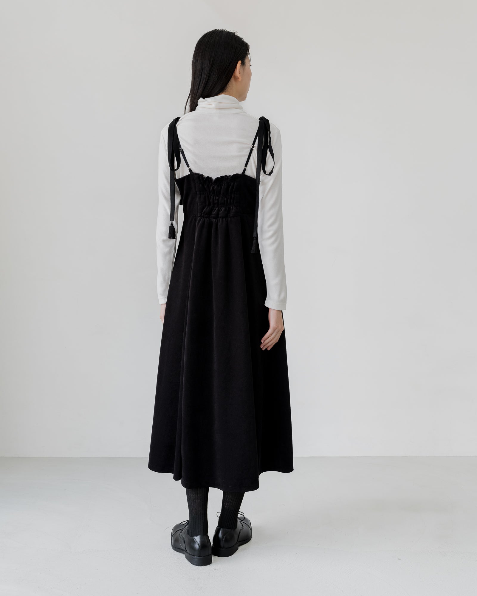 BLACK TASSEL DRESS