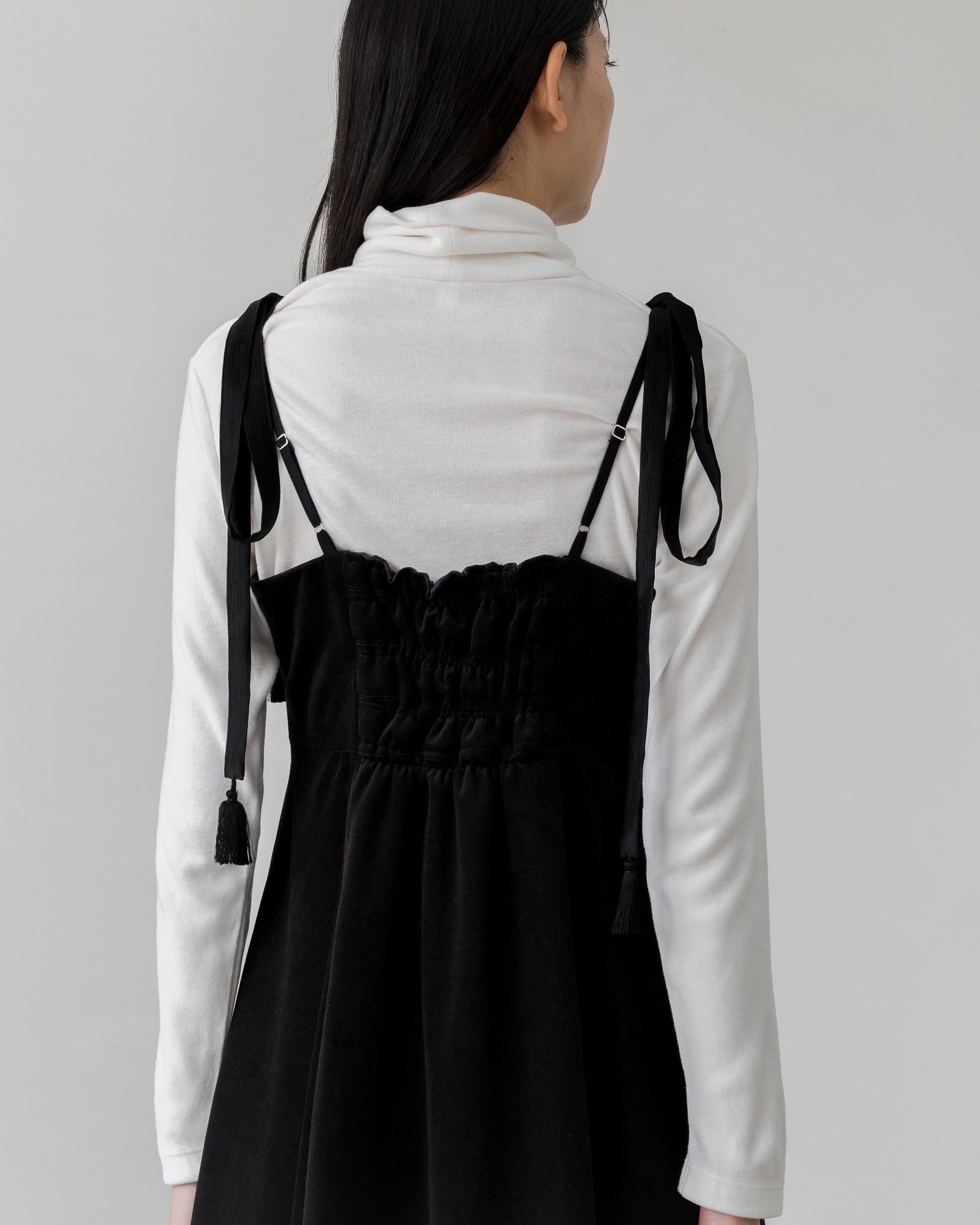 BLACK TASSEL DRESS