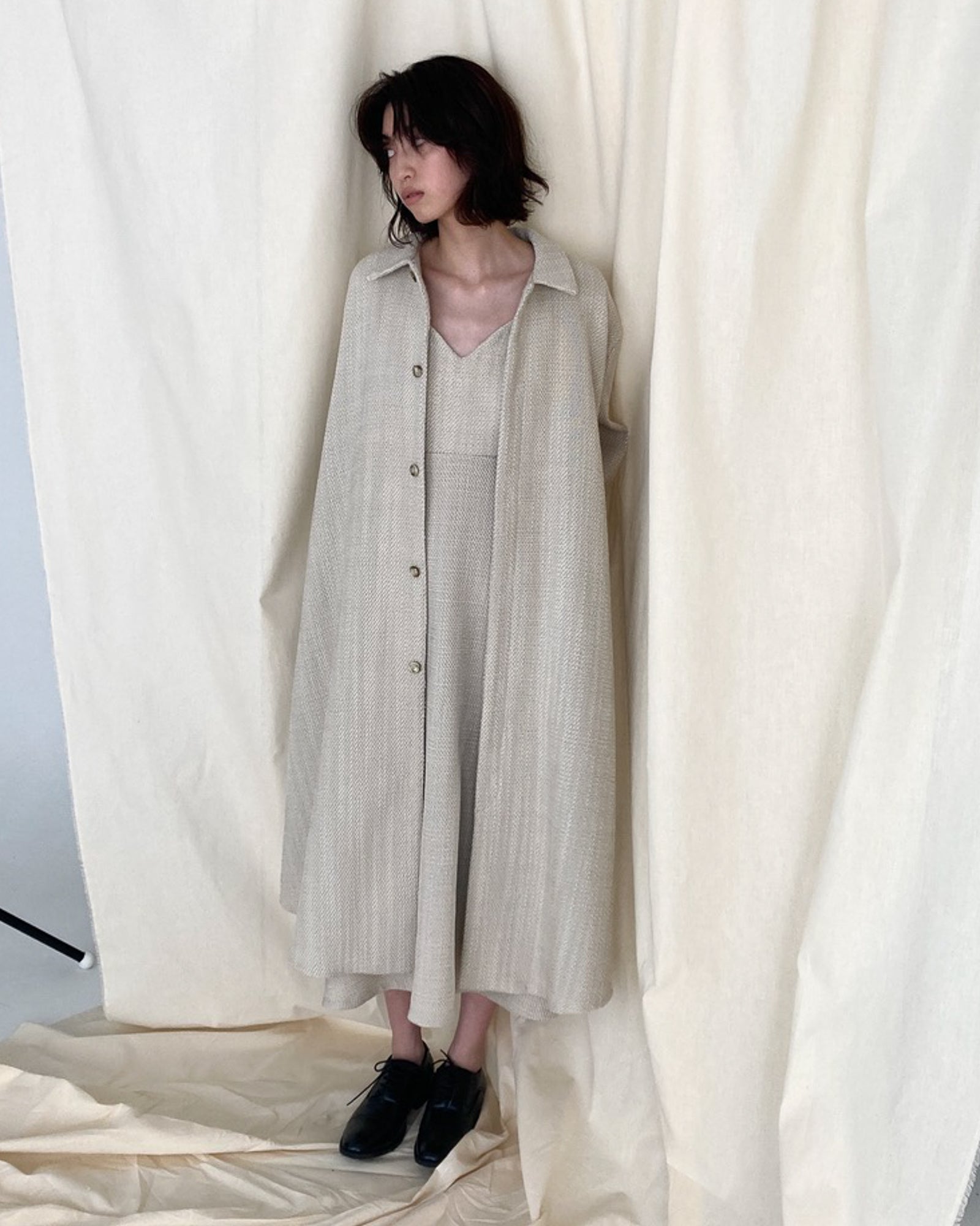 IVORY TWEED CAMI DRESS "1st SAMPLE"