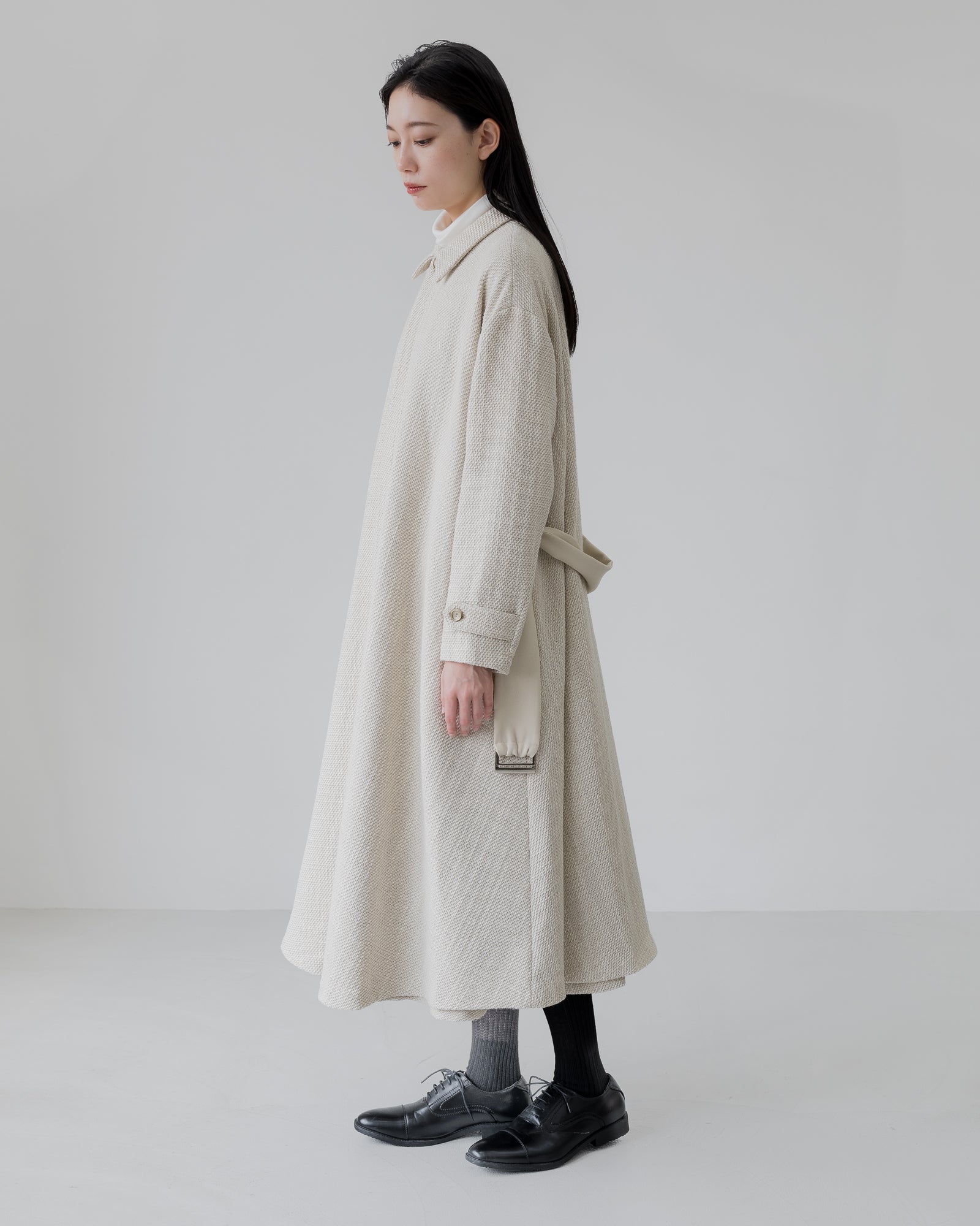 TWEED A-LINE COAT / IV